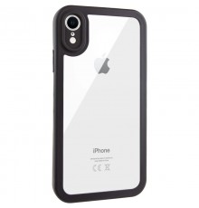TPU чохол Transparent + Colour 1,5mm для Apple iPhone XR (6.1") Black