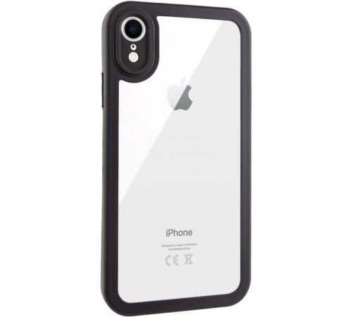 TPU чохол Transparent + Colour 1,5mm для Apple iPhone XR (6.1") Black TPU чохол Transparent + Colour 1,5mm для Apple iPhone XR (6.1") Black