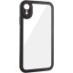 TPU чохол Transparent + Colour 1,5mm для Apple iPhone XR (6.1") Black