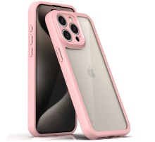 TPU чохол Transparent + Colour 1,5mm для Apple iPhone 11 Pro Max (6.5") Pink