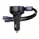 АЗП Baseus Enjoyment Pro 60W (1USB-C) + выдвижные кабелю Type-C and Lightning (C00057802111-0) Cluster Black