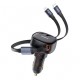 АЗП Baseus Enjoyment Pro 60W (1USB-C) + выдвижные кабелю Type-C and Lightning (C00057802111-0) Cluster Black