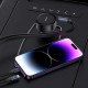 АЗП Baseus Enjoyment Pro 60W (1USB-C) + выдвижные кабелю Type-C and Lightning (C00057802111-0) Cluster Black