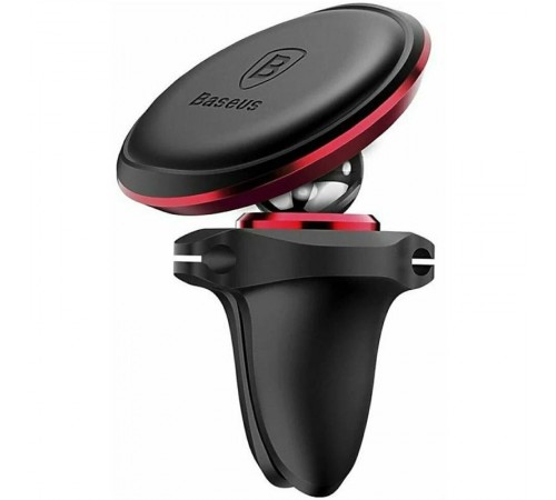 Автотримач магнітний Baseus Magnetic Air Vent OS with cable clip (C40141201113-00) Red
