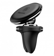 Автотримач магнітний Baseus Magnetic Air Vent OS with cable clip (C40141201113-00) Black