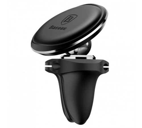 Автотримач магнітний Baseus Magnetic Air Vent OS with cable clip (C40141201113-00) Black