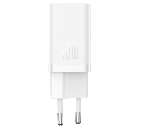 МЗП Baseus GaN5 Pro OS + Type-C to Type-C 40W (CCGP18010) White