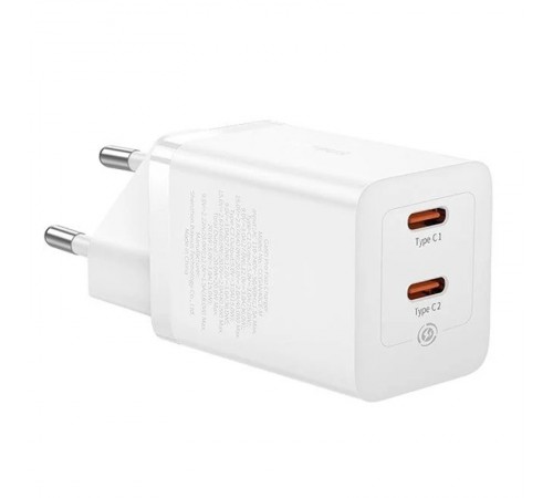 МЗП Baseus GaN5 Pro OS + Type-C to Type-C 40W (CCGP18010) White