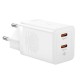 МЗП Baseus GaN5 Pro OS + Type-C to Type-C 40W (CCGP18010) White