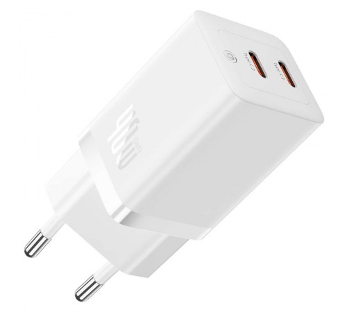МЗП Baseus GaN5 Pro OS + Type-C to Type-C 40W (CCGP18010) White