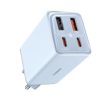 МЗП Baseus GaN6 Pro OS 65W (2USB-A/2C) + кабель Type-C to Type-C (P10162701) Galaxy Blue