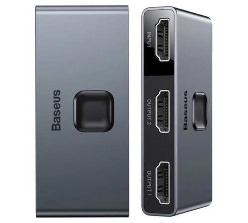 Перехідник HUB Baseus Matrix HDMI Splitter (CAHUB-BC0G) Space Gray