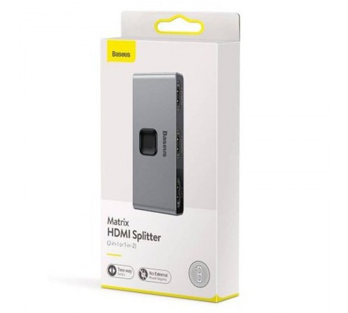 Перехідник HUB Baseus Matrix HDMI Splitter (CAHUB-BC0G) Space Gray