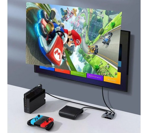 Перехідник HUB Baseus Matrix HDMI Splitter (CAHUB-BC0G) Space Gray