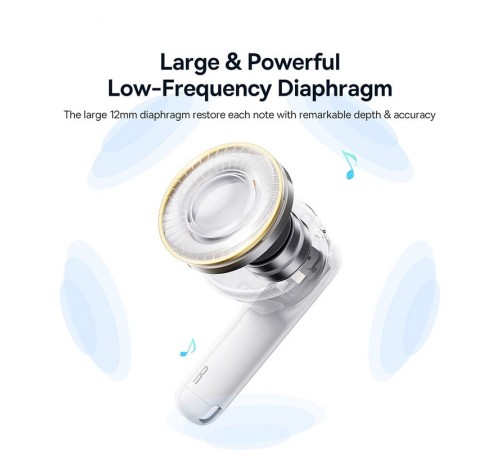 Бездротові TWS навушники Baseus Bowie E13 (A00059701217-Z) Moon White