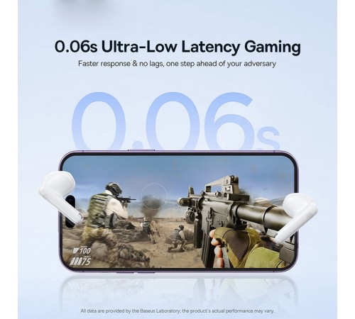 Бездротові TWS навушники Baseus Bowie E13 (A00059701217-Z) Moon White