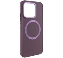 TPU чохол Bonbon Metal Style with MagSafe для Xiaomi Redmi Note 13 Pro 4G / Poco M6 Pro 4G Бордовий / Plum
