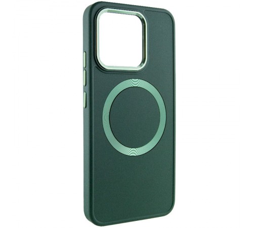 TPU чохол Bonbon Metal Style with MagSafe для Xiaomi Redmi Note 13 4G Зелений / Pine green TPU чохол Bonbon Metal Style with MagSafe для Xiaomi Redmi Note 13 4G Зелений / Pine green