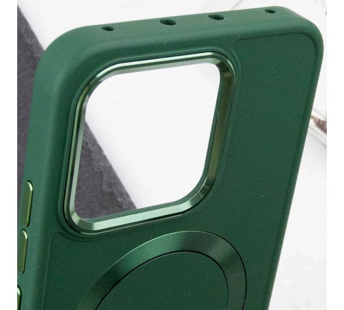 TPU чохол Bonbon Metal Style with MagSafe для Xiaomi Redmi Note 13 4G Зелений / Pine green TPU чохол Bonbon Metal Style with MagSafe для Xiaomi Redmi Note 13 4G Зелений / Pine green
