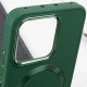 TPU чохол Bonbon Metal Style with MagSafe для Xiaomi Redmi Note 13 4G Зелений / Pine green
