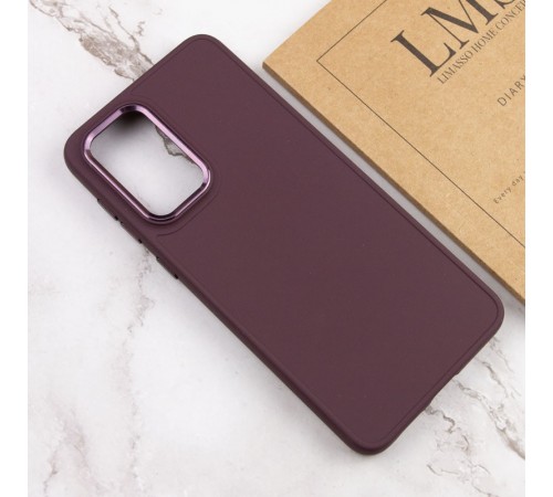 TPU чохол Bonbon Metal Style для Samsung Galaxy A35 Бордовий / Plum TPU чохол Bonbon Metal Style для Samsung Galaxy A35 Бордовий / Plum