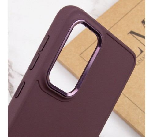 TPU чохол Bonbon Metal Style для Samsung Galaxy A35 Бордовий / Plum TPU чохол Bonbon Metal Style для Samsung Galaxy A35 Бордовий / Plum