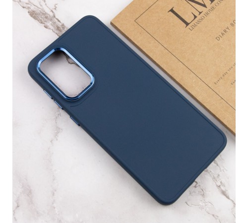 TPU чохол Bonbon Metal Style для Samsung Galaxy A35 Синій / Cosmos blue TPU чохол Bonbon Metal Style для Samsung Galaxy A35 Синій / Cosmos blue