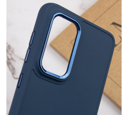 TPU чохол Bonbon Metal Style для Samsung Galaxy A35 Синій / Cosmos blue TPU чохол Bonbon Metal Style для Samsung Galaxy A35 Синій / Cosmos blue