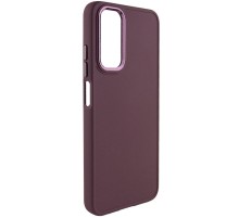 TPU чохол Bonbon Metal Style для Samsung Galaxy A25 5G Бордовий / Plum