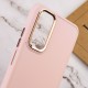 TPU чохол Bonbon Metal Style для Samsung Galaxy A25 5G Рожевий / Light pink