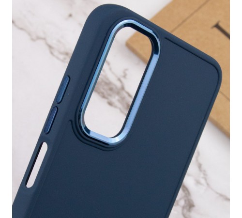 TPU чохол Bonbon Metal Style для Samsung Galaxy A25 5G Синій / Cosmos blue TPU чохол Bonbon Metal Style для Samsung Galaxy A25 5G Синій / Cosmos blue