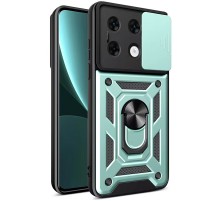 Ударостійкий чохол Camshield Serge Ring для Xiaomi Redmi Note 13 Pro 4G / Poco M6 Pro 4G Зелений