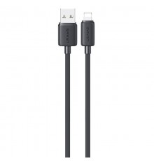 Дата кабель USAMS US-SJ689 Striped KY Ser. USB to Lightning 2.4A (1m) Black