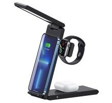 БЗП Usams US-CD181 15W 3in1 with Table Lamp Black