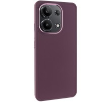 TPU чохол Bonbon Metal Style для Xiaomi Redmi Note 13 4G Бордовий / Plum