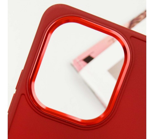 TPU чохол Bonbon Metal Style для Xiaomi Redmi Note 13 4G Червоний / Red TPU чохол Bonbon Metal Style для Xiaomi Redmi Note 13 4G Червоний / Red