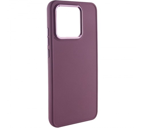TPU чохол Bonbon Metal Style для Xiaomi Redmi 13C / Poco C65 Бордовий / Plum