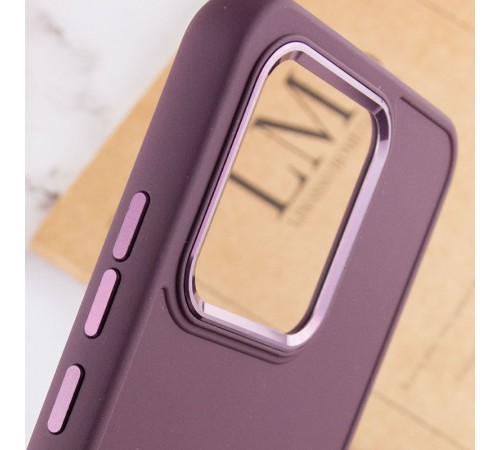 TPU чохол Bonbon Metal Style для Xiaomi Redmi 13C / Poco C65 Бордовий / Plum