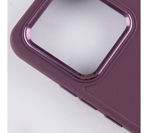 TPU чохол Bonbon Metal Style для Xiaomi Redmi 13C / Poco C65 Бордовий / Plum