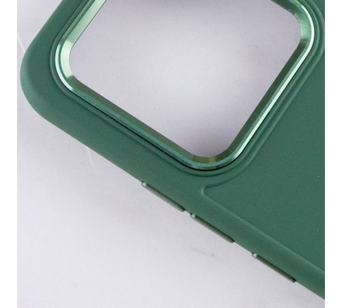 TPU чохол Bonbon Metal Style для Xiaomi Redmi 13C / Poco C65 Зелений / Army green TPU чохол Bonbon Metal Style для Xiaomi Redmi 13C / Poco C65 Зелений / Army green