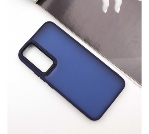 Чохол TPU+PC Lyon Frosted для Samsung Galaxy A55 Navy Blue Чохол TPU+PC Lyon Frosted для Samsung Galaxy A55 Navy Blue