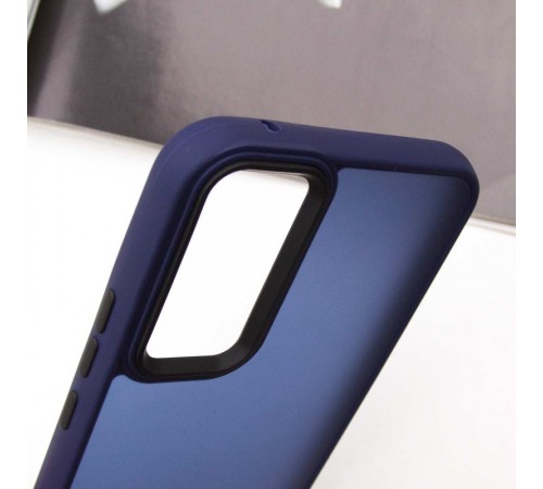 Чохол TPU+PC Lyon Frosted для Samsung Galaxy A55 Navy Blue Чохол TPU+PC Lyon Frosted для Samsung Galaxy A55 Navy Blue