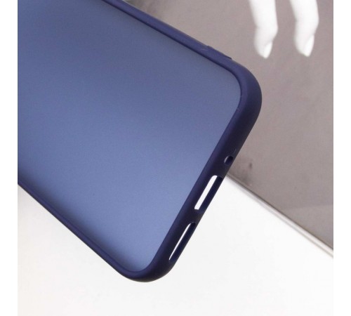 Чохол TPU+PC Lyon Frosted для Samsung Galaxy A55 Navy Blue Чохол TPU+PC Lyon Frosted для Samsung Galaxy A55 Navy Blue