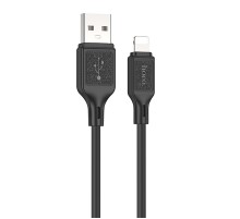 Дата кабель Hoco X90 Cool silicone USB to Lightning (1m) Black
