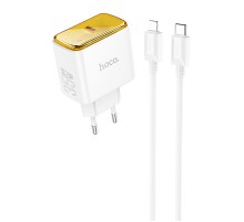 МЗП Hoco CS41A Smart PD35W (1USB-C) + кабель Type-C to Lightning White