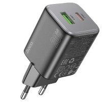 МЗП Hoco N41 Almighty PD20W+QC3.0 (1USB-A/1C) Black