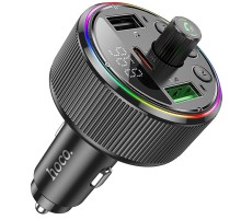 АЗП FM модулятор Hoco E82 Guerrero PD30W+QC3.0 (2USB-A/1C) Black