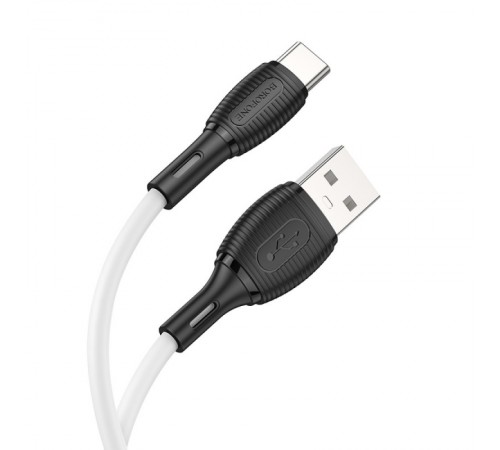 Дата кабель Borofone BX86 Advantage USB to Type-C (1m) White