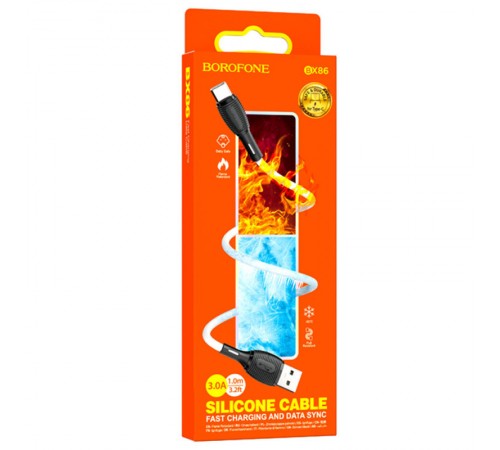 Дата кабель Borofone BX86 Advantage USB to Type-C (1m) White