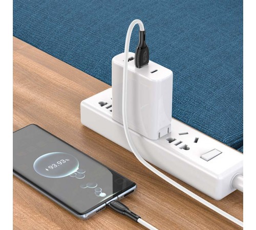 Дата кабель Borofone BX86 Advantage USB to Lightning (1m) White Дата кабель Borofone BX86 Advantage USB to Lightning (1m) White
